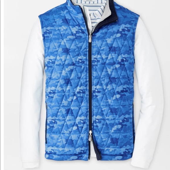 Peter Millar Blue Camo Vest Bluemedium 